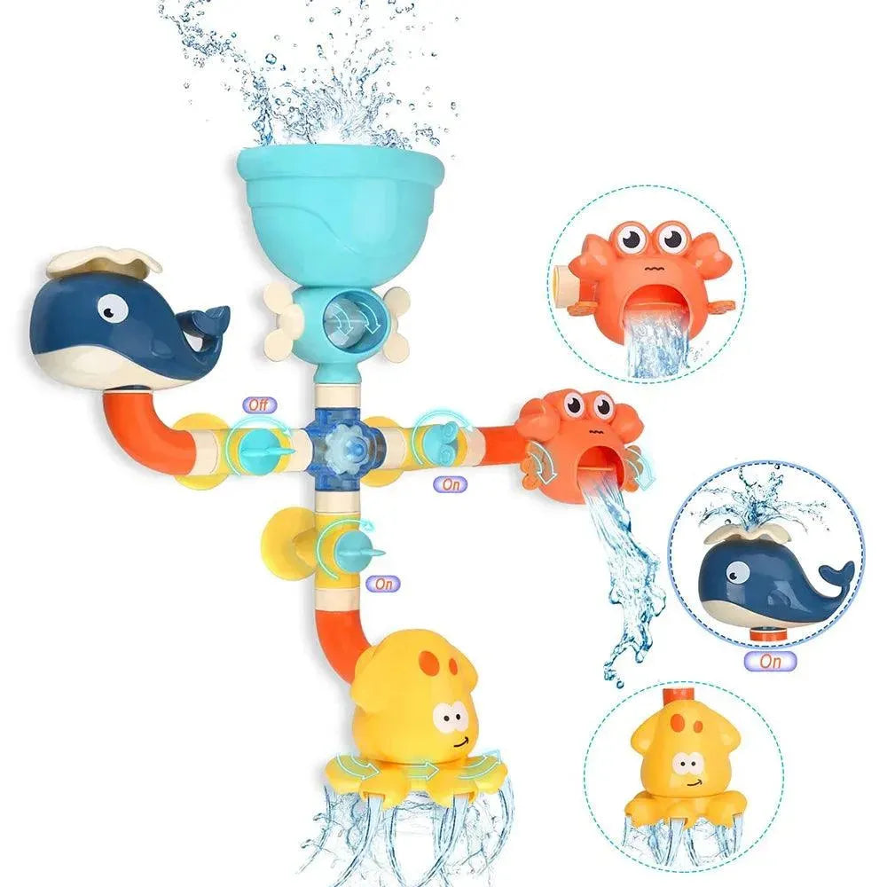 Brinquedo de Banho Interativo - Tubos de Água